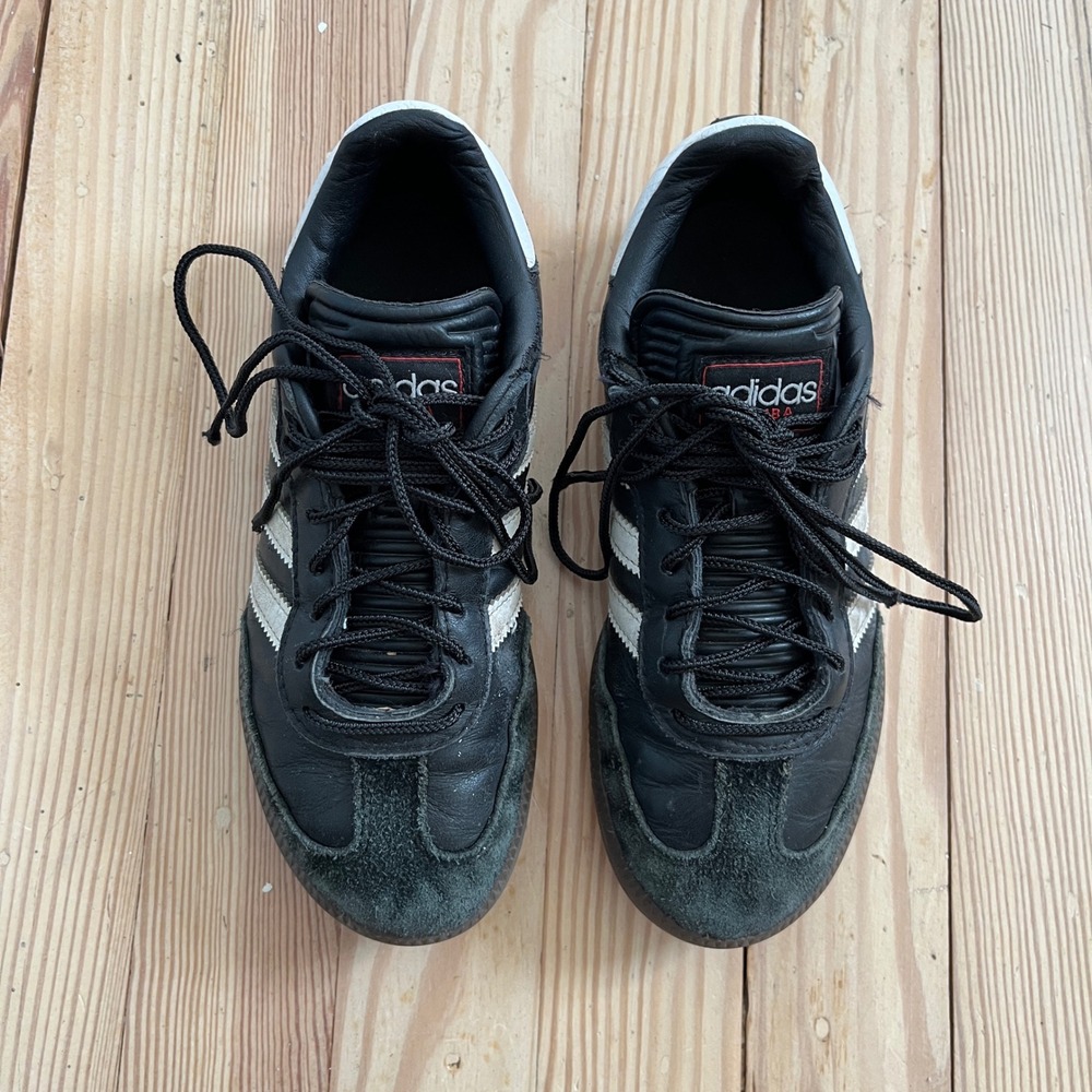 Adidas Samba Classic Black White Gum Leather Kids Soccer Shoes IF1945 Youth 2.5 - Picture 3 of 10